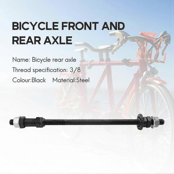 Förlängd 240mm Mountainbike Snöcykel Cykelnav Bakaxel Omkastad Solid Axel Bakaxel Cykel