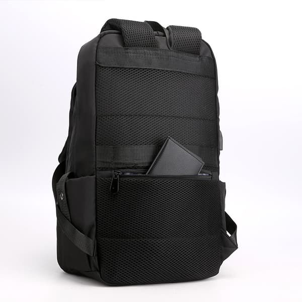 Sort skoletaske Rygsæk skoletaske med USB-port