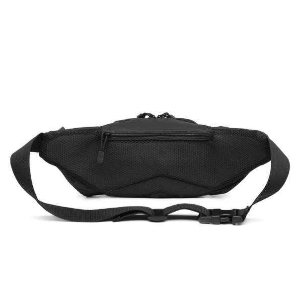 Stor Fanny Pack for Kvinner og Menn - Midjeveske med 4 Glidelåser