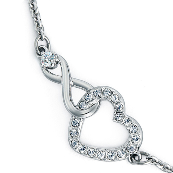Infinity Armbånd for Kvinner, Armbånd for Kvinner, 925 Sterling Sølv H