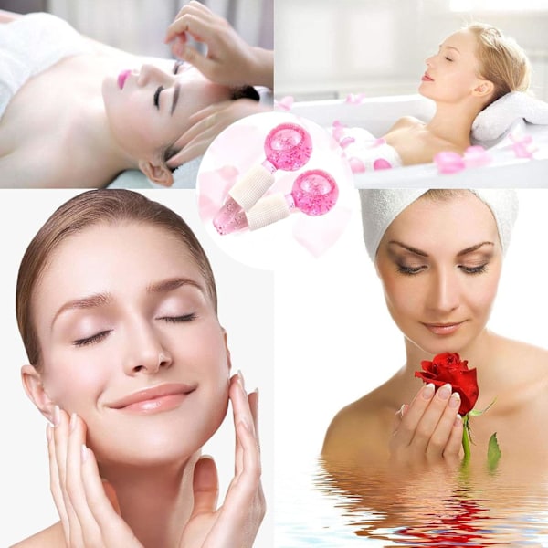 2 is-kugler til ansigtsmassage Is-kugler til massage