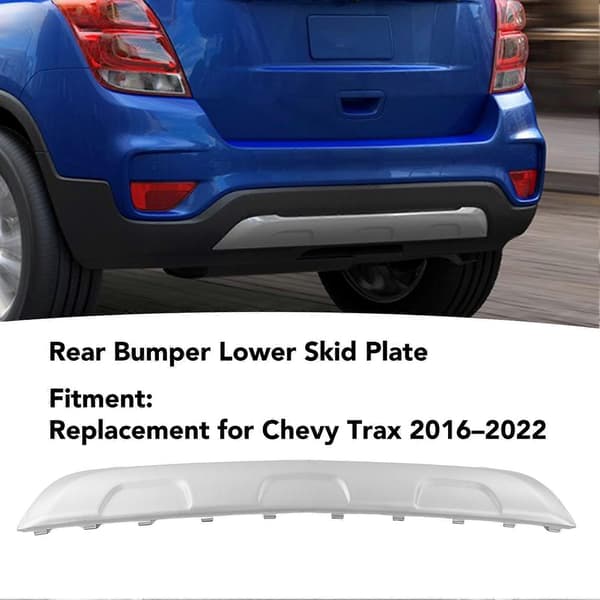 Nedre beskyttelsesplate for bakre støtfanger, erstatningspanel for Chevy Trax 2016 til 2022, sølv