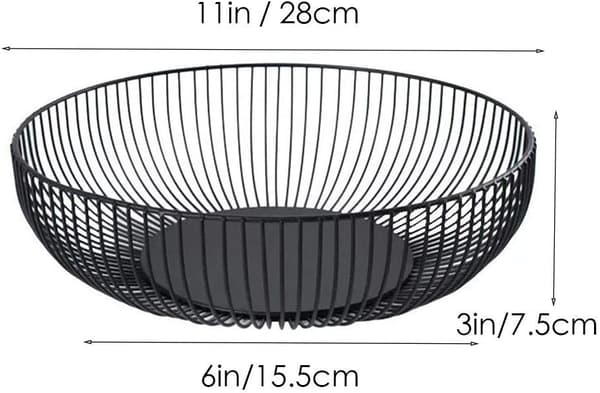 Musta Hedelmäkori 28x7.5cm Hedelmäkori Musta Hedelmäkori Meta