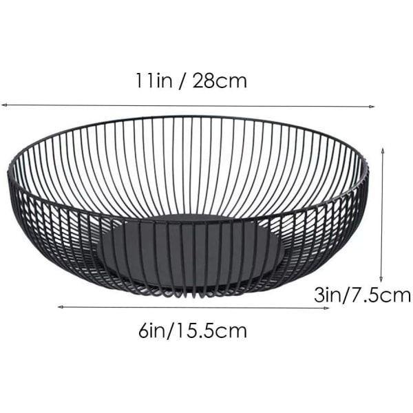 Sort Frugtkurv 28x7.5cm Frugtkurv Sort Frugtkurv Meta