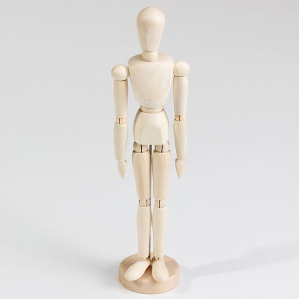 ##/Trädocka Blockhead 1 st Träkonstnärfigur Modell för Skissning Kol Hem Kontorsbord Dekoration Present##/