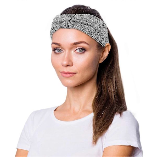Hårband för damer, multifunktionellt hårband, multi-styl Light Gray