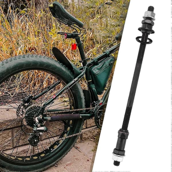 Förlängd 240mm Mountainbike Snöcykel Cykelnav Bakaxel Omkastad Solid Axel Bakaxel Cykel