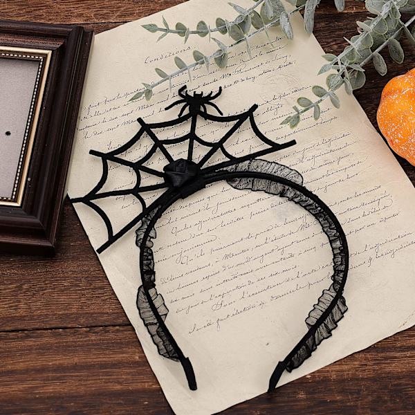 Halloween-dekorasjon Hodebånd med Spøkelsesnett, Edderkoppnett Hodebånd Edderkopp