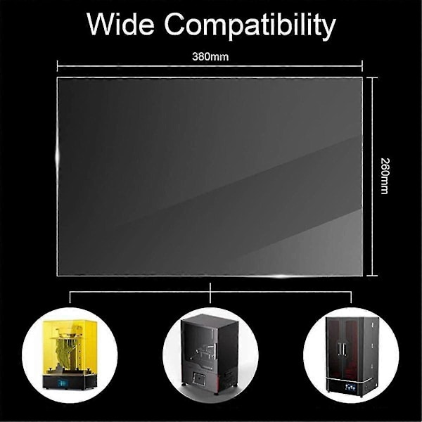 3 st NFEP(FEP 2.0)-filmer för Photon M3 Max, M3 Premium, Jupiter(6K), 2 Resin Printers, 380X260X0.15mm