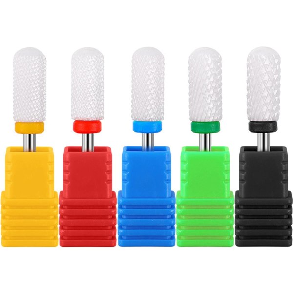 5 stk Professionelle Neglepleje Slibehoved (B) Keramisk Sander Tip