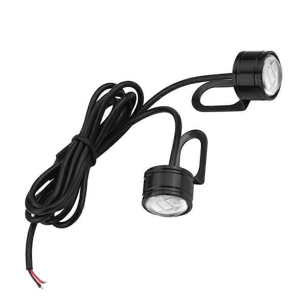 2st Universal LED Motorcykelstyre Backspegel Ljus DRL Kördimljus Blå