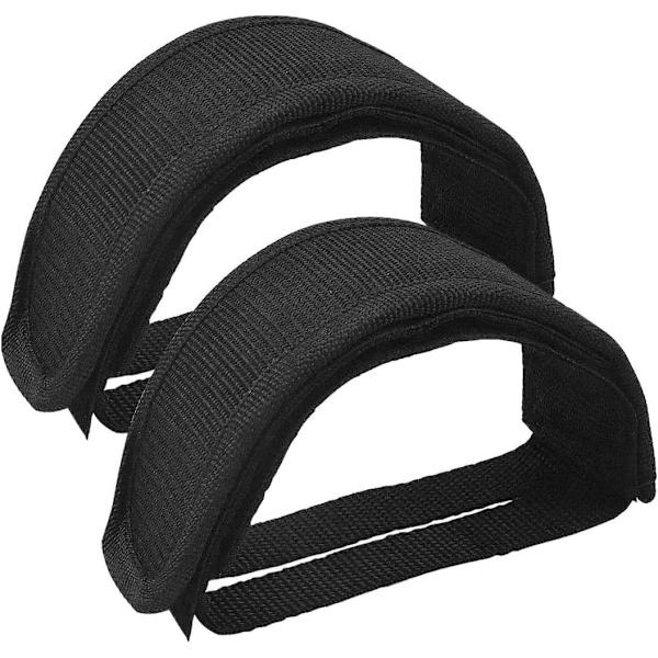 1 Par Universelle Cykelpedalstropper, Justerbare Anti-Slip Dobbelt