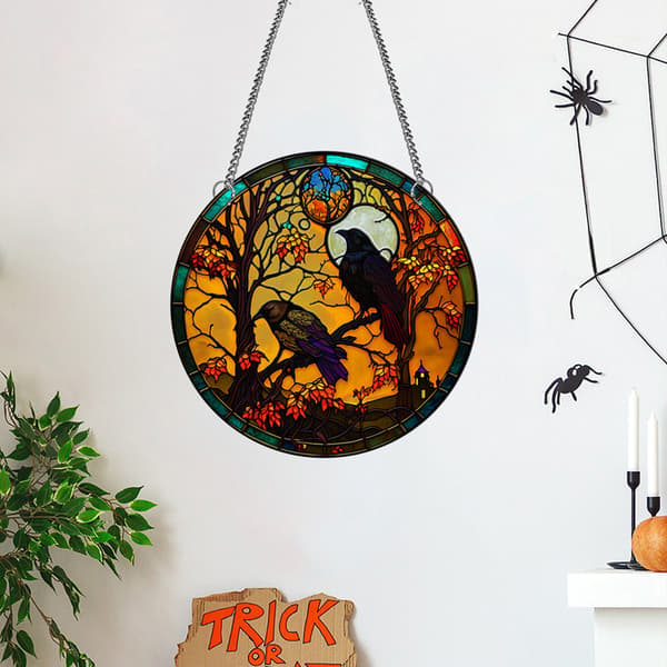 Halloween Akryl Hängande - Merle, Hängande Skylt för Heminredning, H