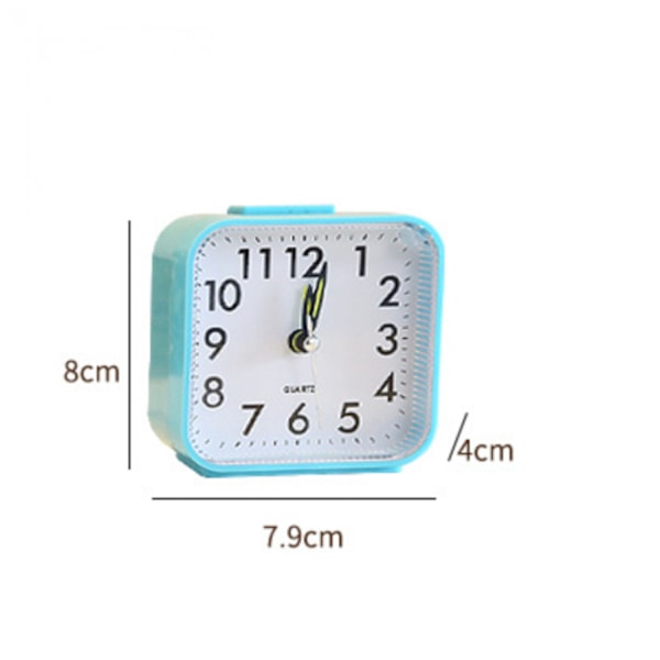 ##/Rosa Tyst Alarmklocka, Tickfri Batteridriven Sängbordsklocka##/
