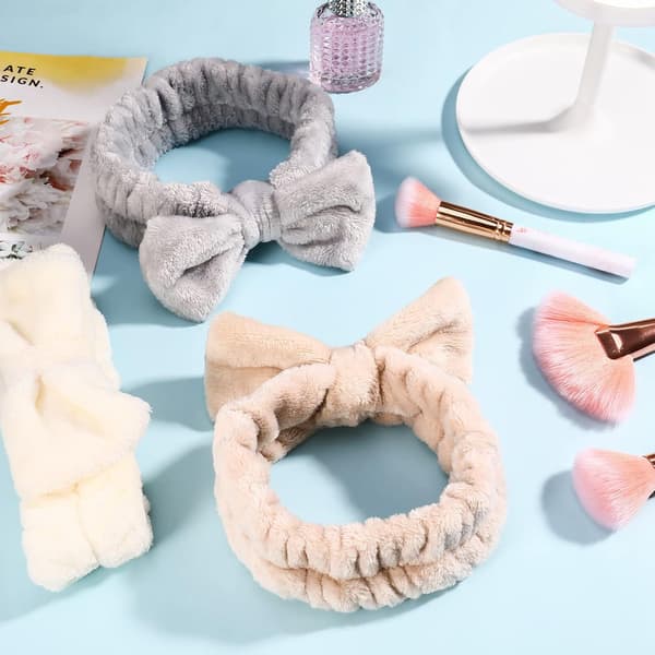 Makeup Pandebånd, 4 stk. Sløjfe Vask Pandebånd Bruse Pandebånd Annonce