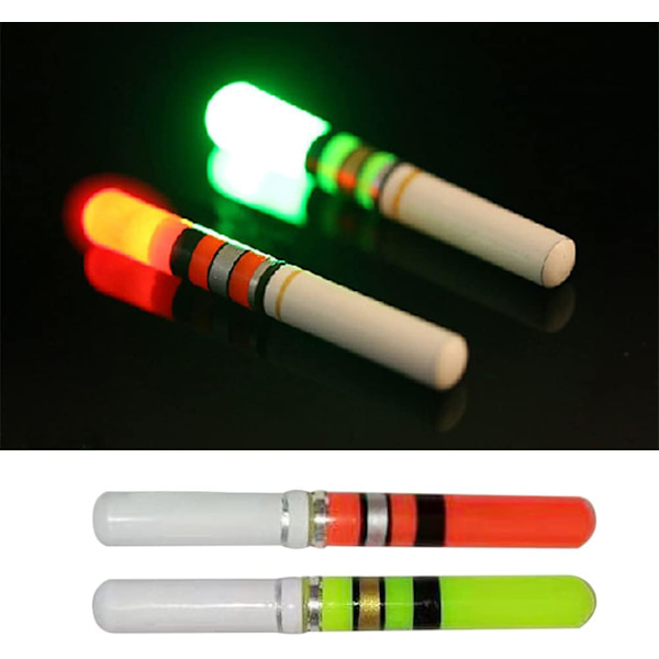 10-pack LED-ljusbojar för nattfiske (röd)