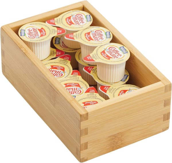 15,2*22,9*6,4 cm – Lys brun, sett med 2 funksjonelle skuffeorganisatorer
