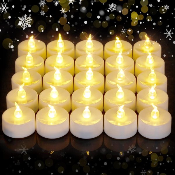 30 st Flickrande Batteridrivna TeLjus, 200+ Timmar