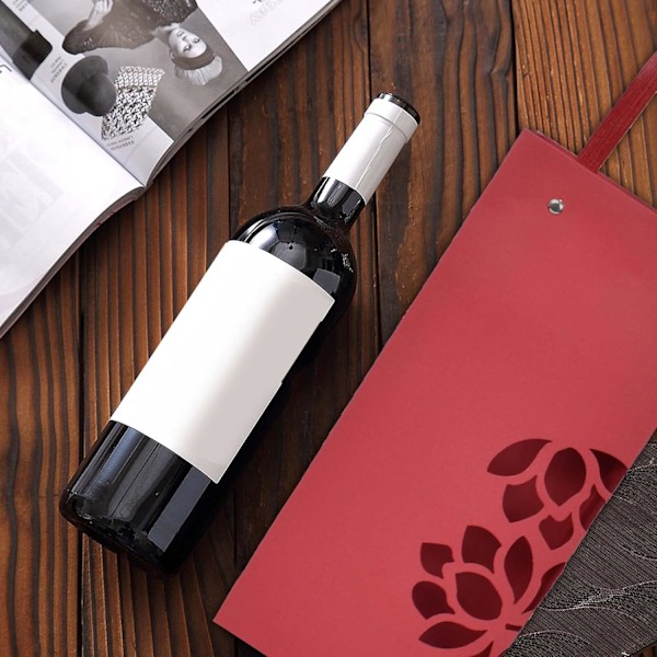 ##/Vinflaskeposer - blå, poser til champagneflasker, gavepose##/