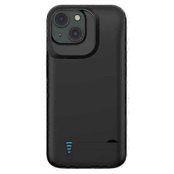 T43 Kompatibelt för iPhone 15 5000mAh Batteriladdningsfodral Ställ Skyddande Förlängt Batteriladdarfodral