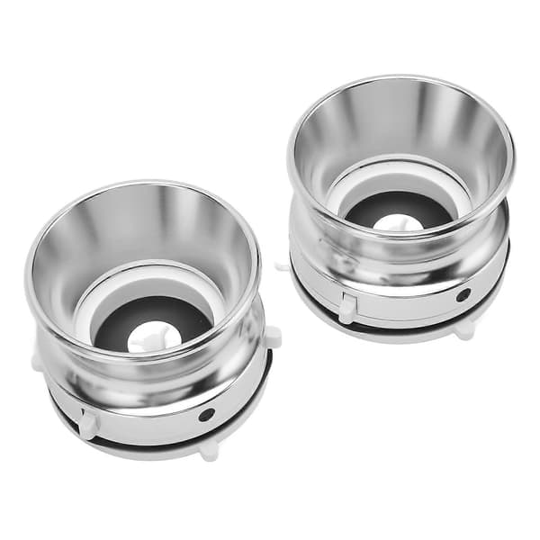 1 par 10in NAB Hub Adapter Aluminiumlegering Åbner Universal Læseenhed til Studer ReVox til Akai til Teac Sølv Hvid