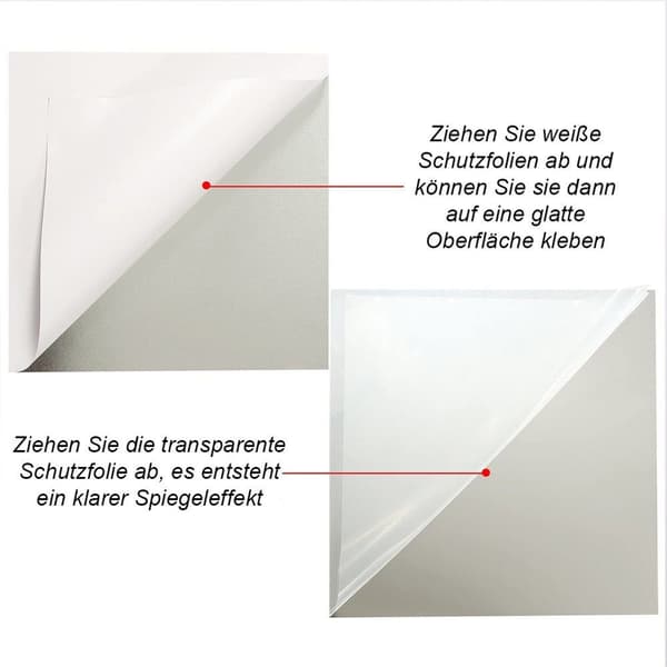 Veggspeil speilfliser speilflis speil 30CM 9 stykker