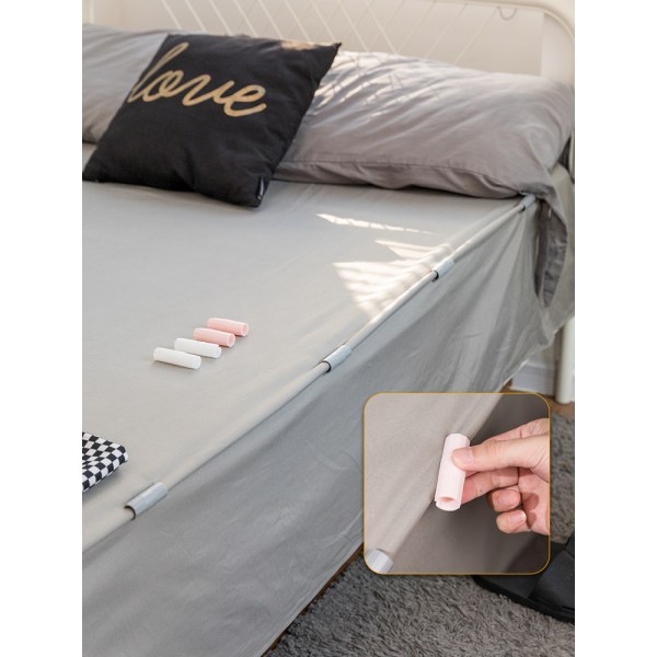 Grå 10 stk 5,5*1,8 cm Bladfester Holder Bladene Stramt