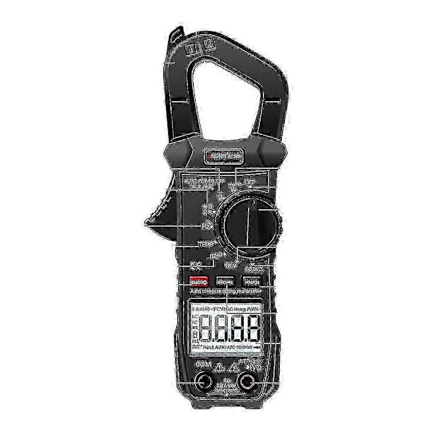 Digital St209 Clamp Multimeter 6000 Tællinger Auto Range True Rms Dc/ac Strømtang