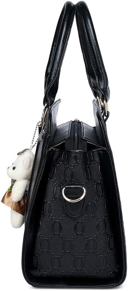 (4 stk sett) Dame PU Lær Håndveske Topphåndtaksveske Messenger Bag