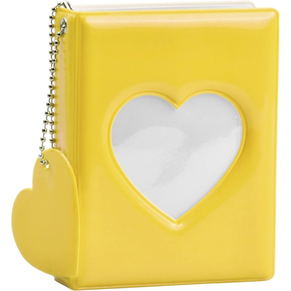 Fotokort - Mini Fotoalbum - Gul 11 x 8,5 cm - Fotoalbum -