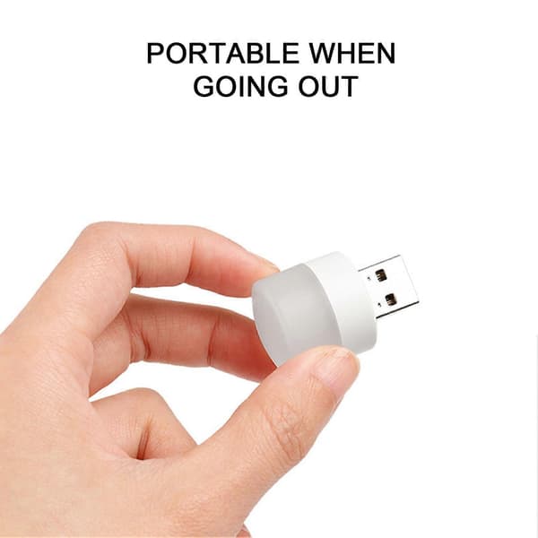 2 stk. Natlamper Øjenbeskyttelse Ikke-blændende Plastik LED Sengelamper USB Mini Læselamper Dekor Fødselsdagsgave White Light.