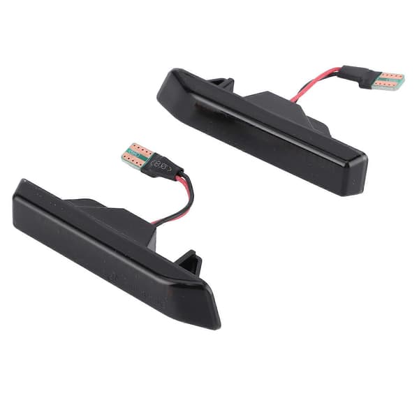 2 stk. LED sidemarkeringslys blinklys Passer for 3-serie E36 X5 E53 Stålblink
