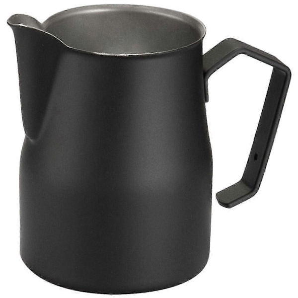 Melkekanne i rustfritt stål, 500 ml, svart profesjonell kanne