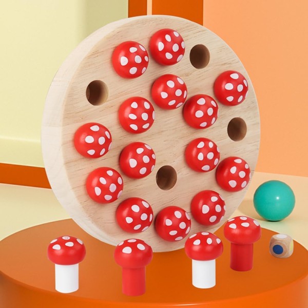 Spel för barn 3 år gamla, Minnesschack (svamp), Board Ga