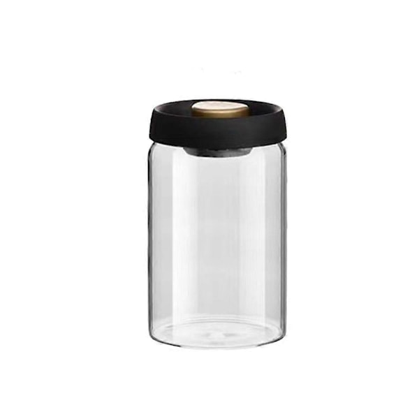 Vakuumforseglet krukke for kaffebønner, lufttett matoppbevaringsbeholder, klare glasskrukker for hjemmet, fuktsikker luftuttrekksbeholder 1200ml