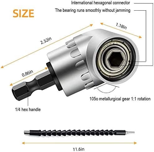 Forlengelse Magnetisk Skrutrekker Forlengelse Sekskantskaft Skrue Drill Koblingstupp