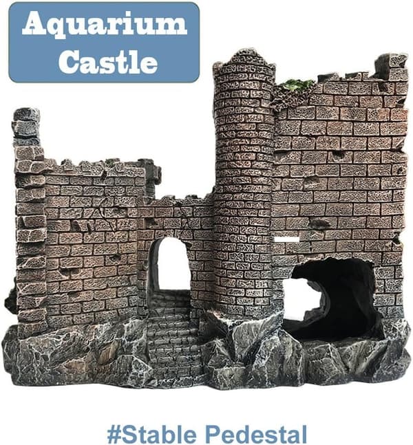 Harts Aquarium Ornament - Slottformatigt Fiskgömställe - Realistiskt