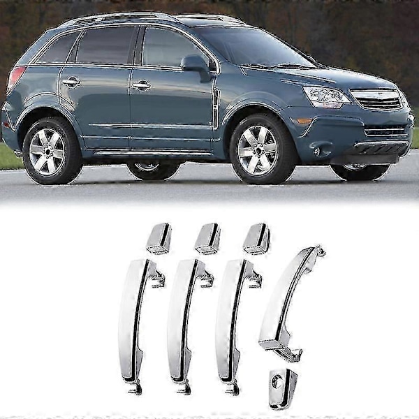 4 stk. krom ABS dørhåndtakdeksler for Captiva Sport/Aveo/Vue 96468254 96468266 96468266