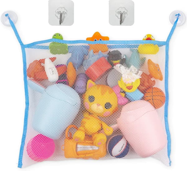 Badleksaksorganisatör för bebisar, (45cm*35cm) Badkarsleksaksförvaringsväska, Me