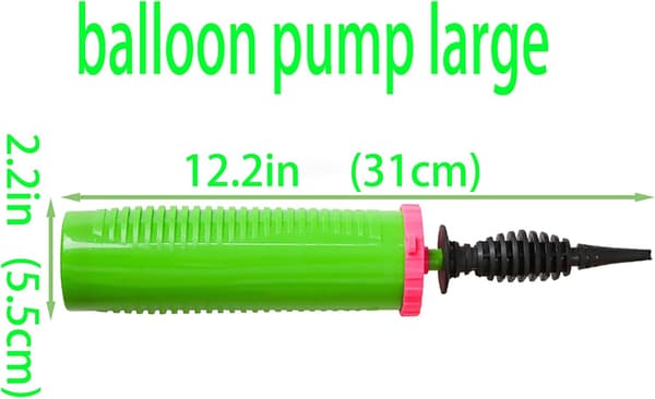 Ballonpumpe (Grøn), Manuel Fødselsdag Ballonopblæser Dobbeltvirkende