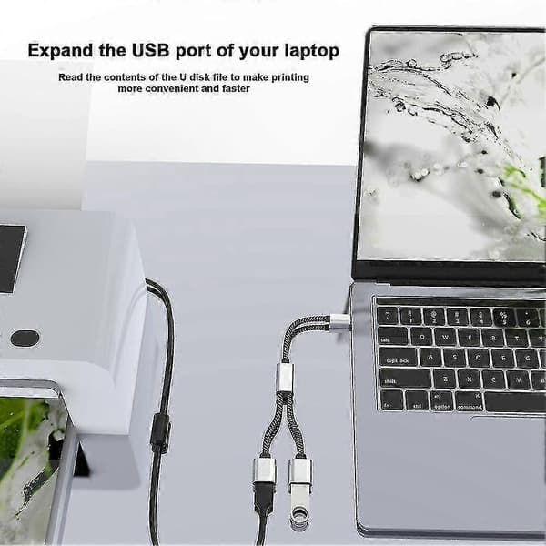 Usb C - Usb Otg -sovitinkaapeli, tyyppi C uros - Usb2.0 naaraslaajennushub-telakointiasema U Dis -levylle