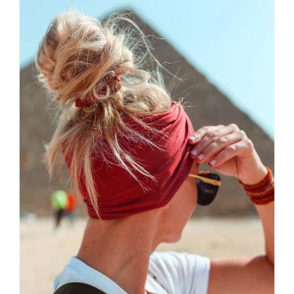 Boho hårpannband för kvinnor, breda pannband för kvinnor Yoga Flor