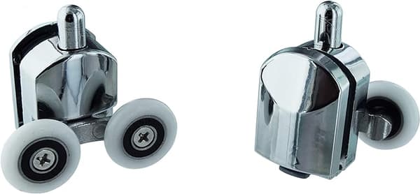 23mm Brusedørshjul Ruller Top og Bund (2-pak) Zink Legering