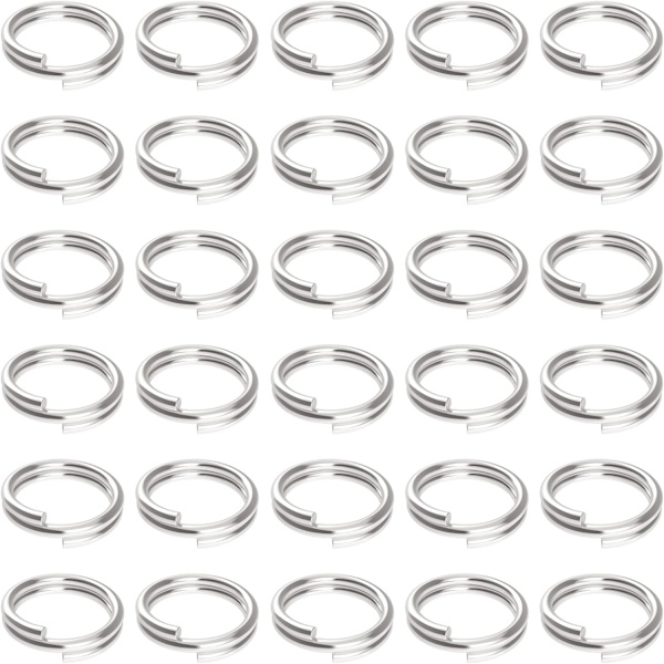 400 kpl Avaimenperän Renkaat 10mm Mini Split Jump Ring Kaksoisjakauma