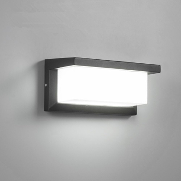 ##/Moderne Udendørs Væglampe LED 18W Vandafvisende IP65 Antracit Aluminium##/