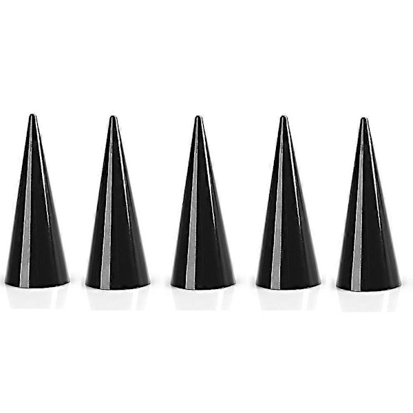 1 st Plast Finger Kon Fingertoppsring Stativ Display Showcase Hållare Förvaring Black