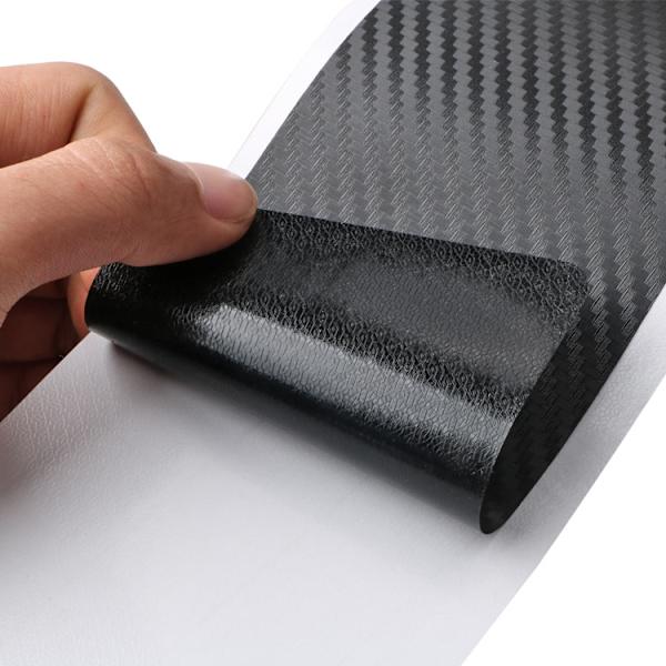 Sølvfarget Bakboks Dekorativ Stripe i Karbonfiber