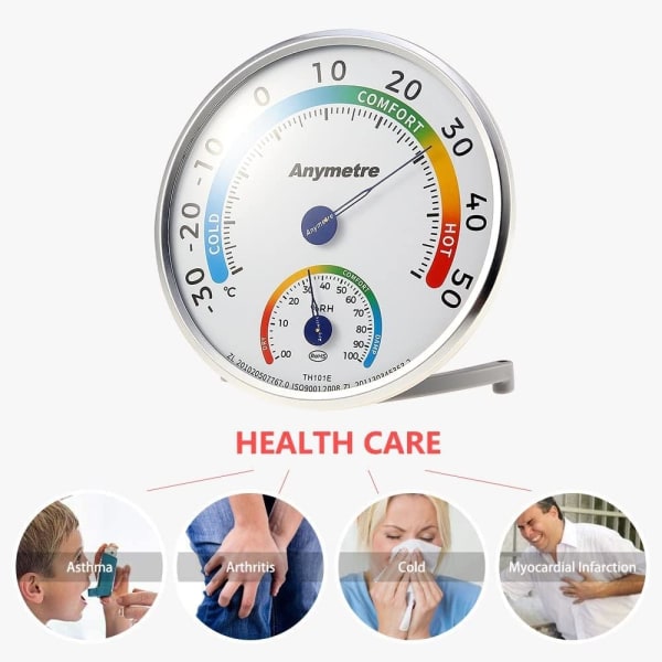 Termometer Hygrometer Inomhus Utomhus Analog Monitor Temperatur