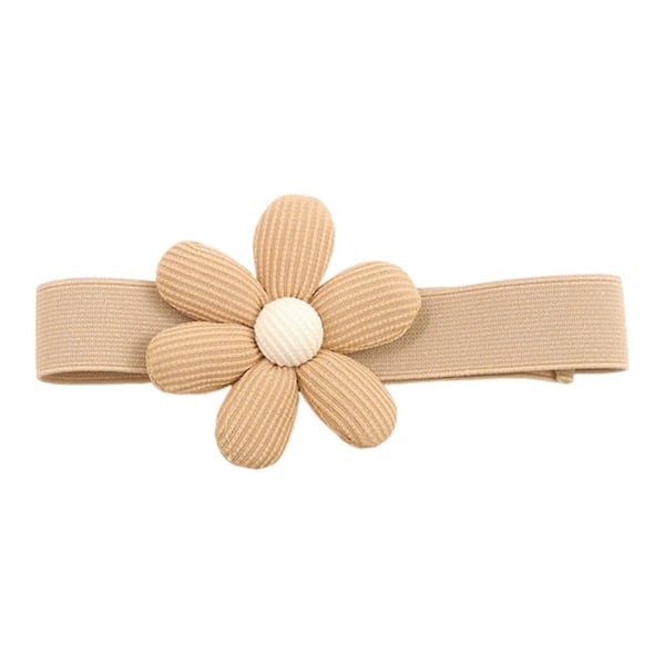 Gardinbånd Blomsterdekor Punch-fri Justerbar med Elastisk Bånd og Knapper Sklisikker Gardinfeste Gårdshus Gardindekorasjon Holdbacks Soverom H