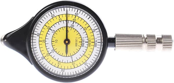 Avstandsmåler: Avstandsmåler, Opisometer, Kurvimeter, Farge: Hvit-Gul